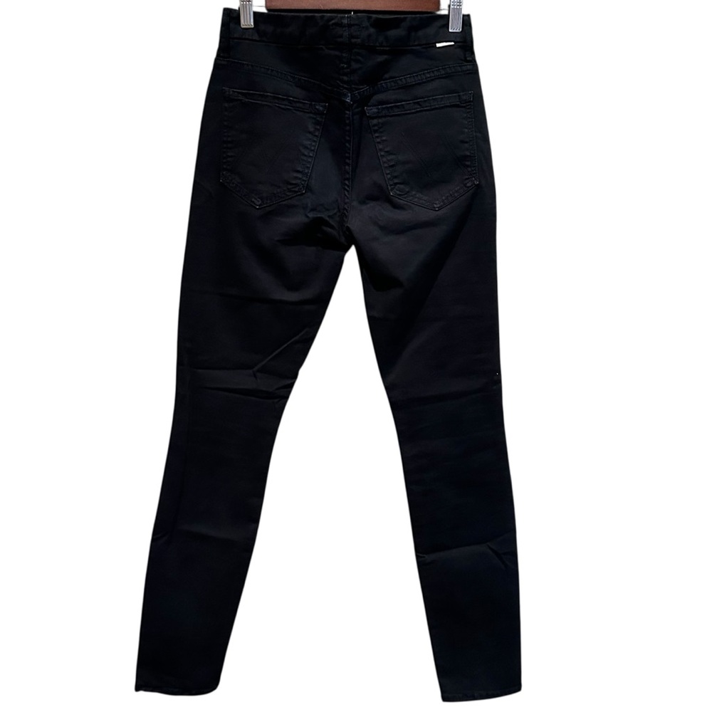 MOTHER High Waisted Looker Ankle Skinny Jeans Touch And Go Black Women’s Size 26 - Picture 4 of 10